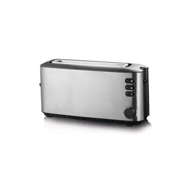 SEVERIN grille-pain fente AT 2515, acier inoxydable/noir, 1000 watts